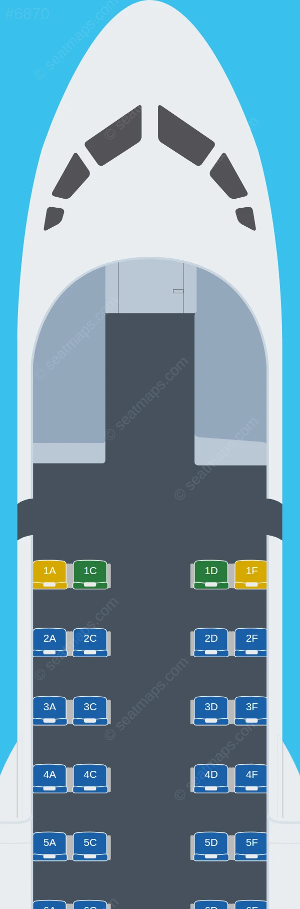 DAT LT ATR 42-300 seatmap preview