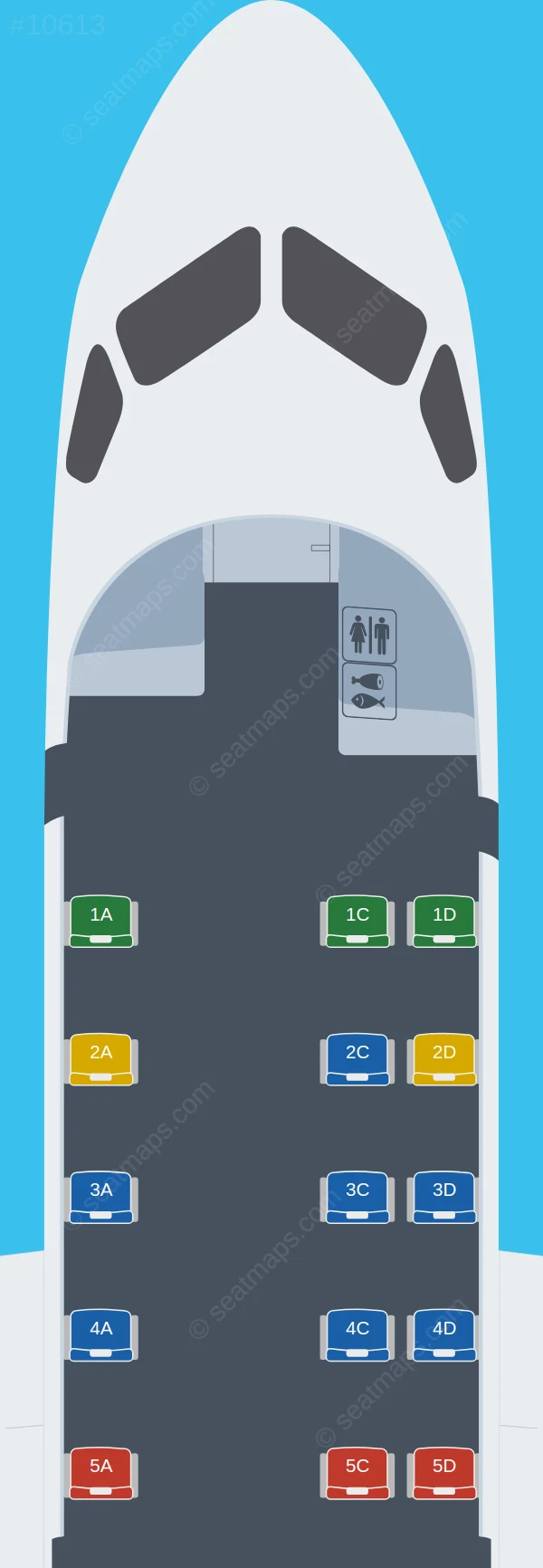 Z Air Saab S340 seatmap preview