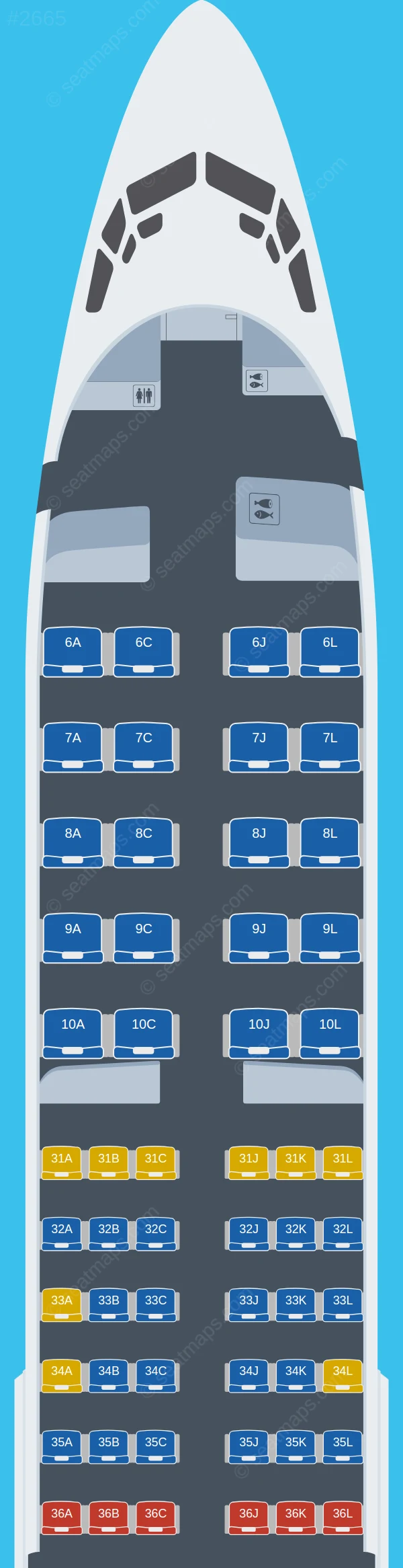 China Eastern Boeing 737-800 V.3 seatmap preview