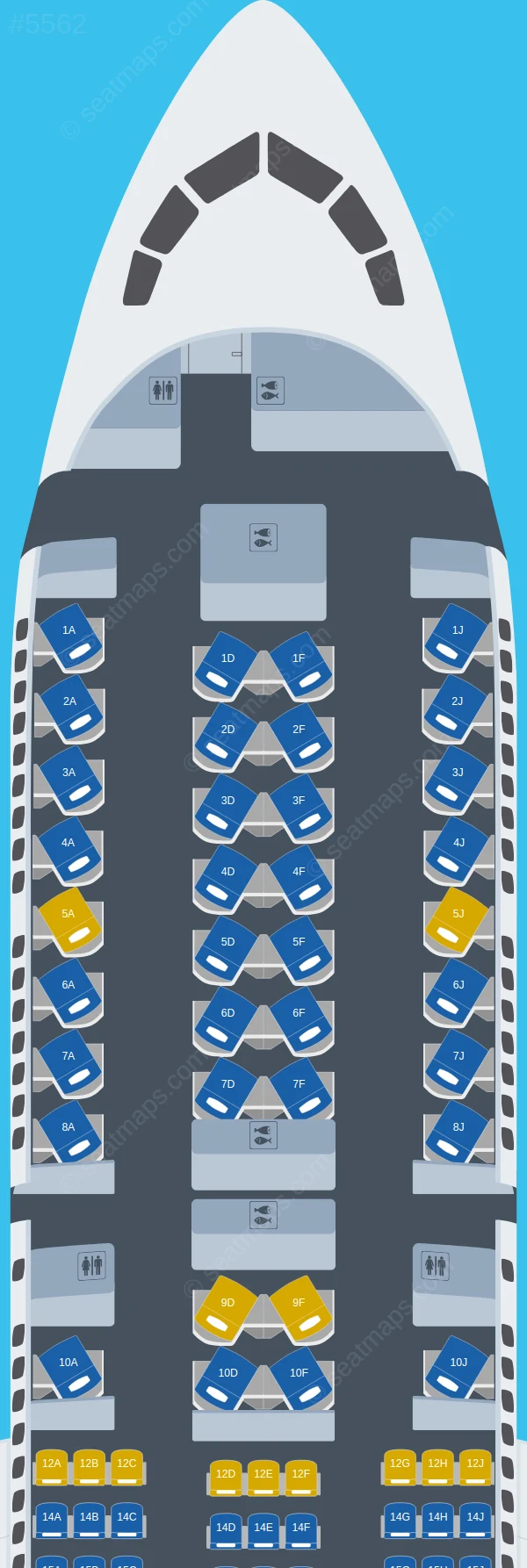 AeroMexico Boeing 787-9 seatmap preview