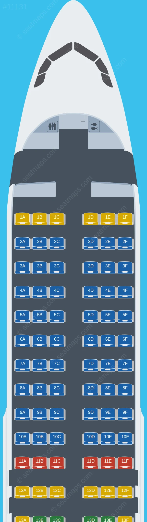Network Aviation Airbus A320-200 V.2 seatmap preview