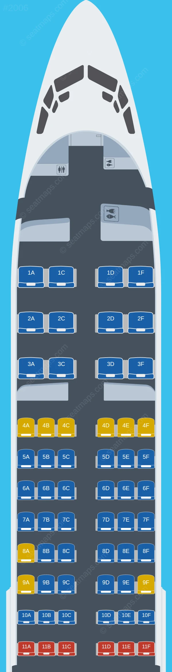 Qantas Boeing 737-800 V.2 seatmap preview