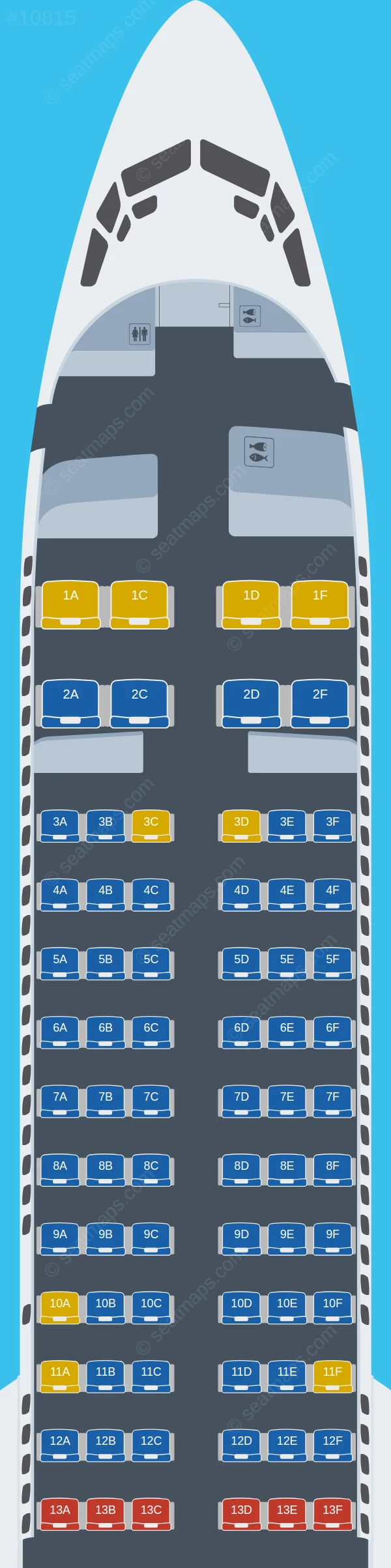 Arajet Boeing 737 MAX 8 V.1 seatmap preview