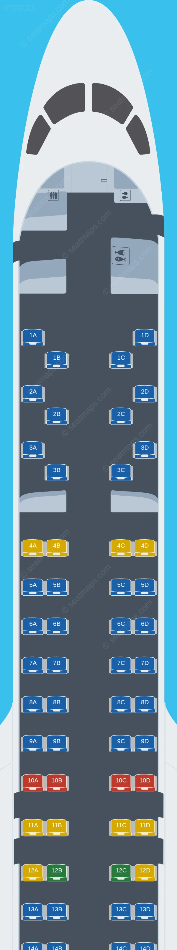 Air Peace Embraer E195 E2 seatmap preview