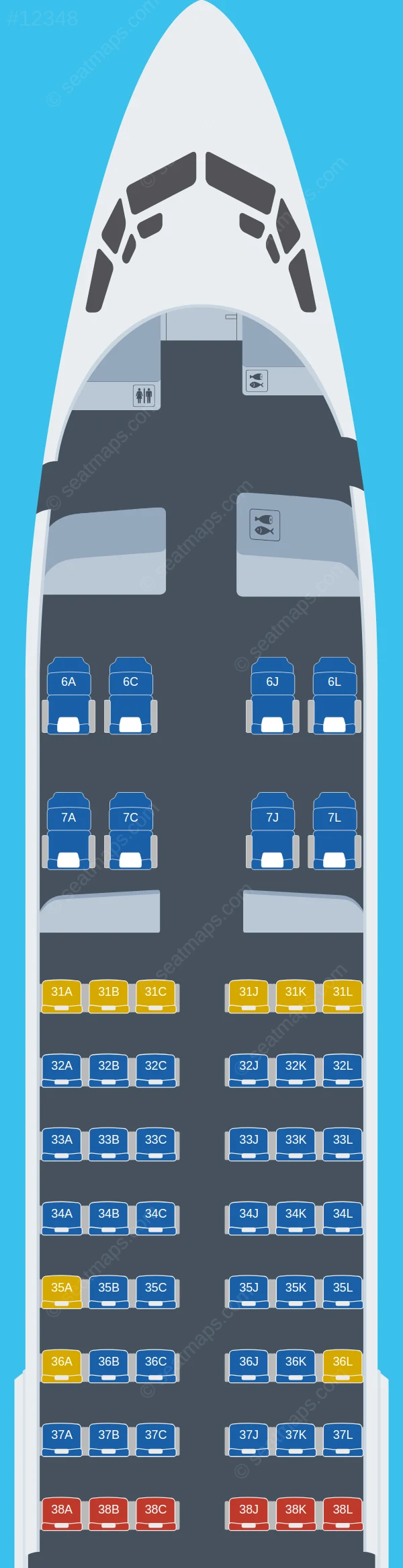 China Eastern Boeing 737-800 V.5 seatmap preview