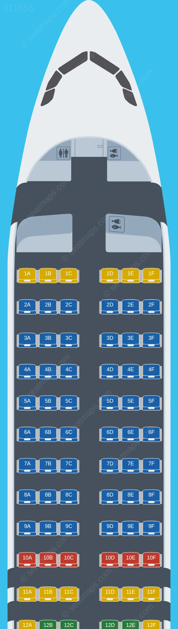Lufthansa City Airlines Airbus A320neo seatmap preview