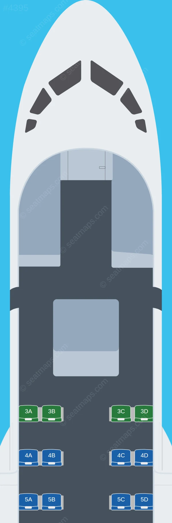 Calm Air ATR 42-300 V.2 seatmap preview