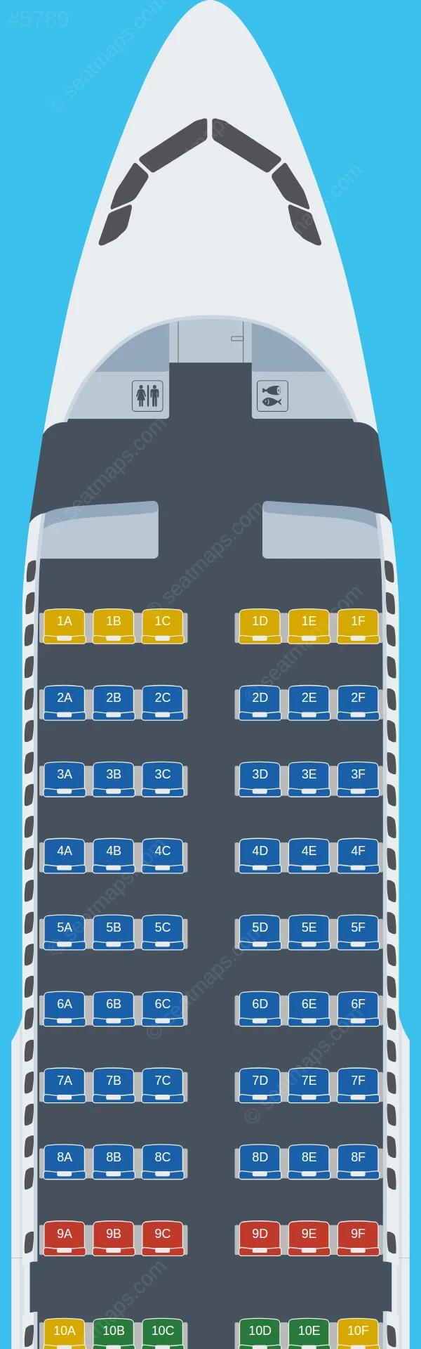 Finnair Airbus A319-100 seatmap preview