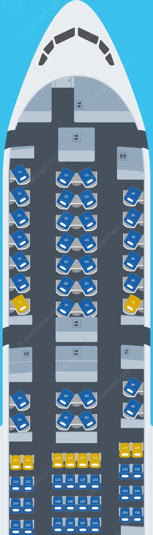 KLM Boeing 777-200ER V.1 seatmap preview