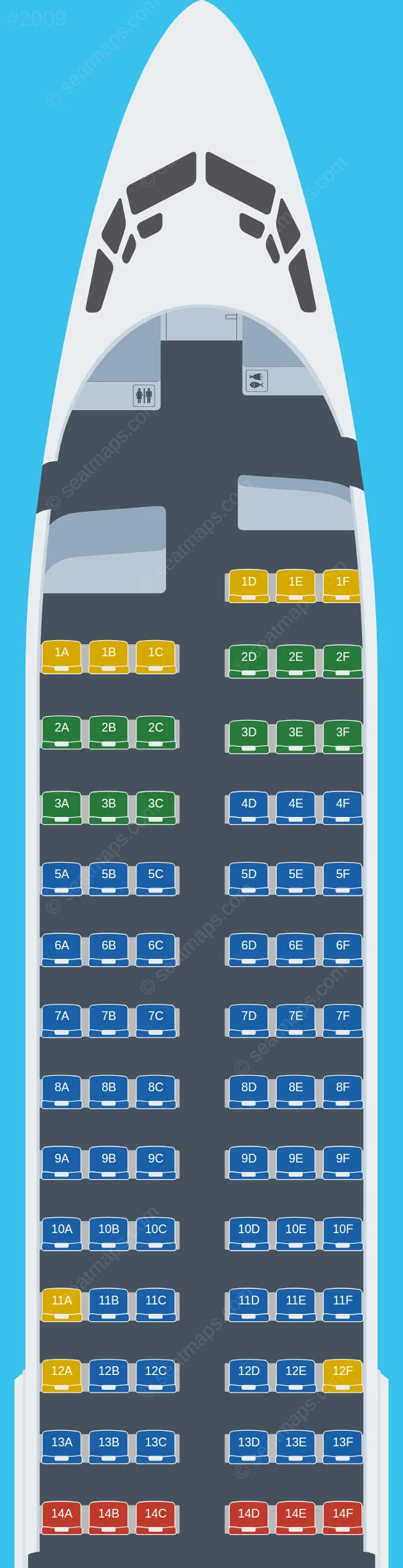SpiceJet Boeing 737-800 V.2 seatmap preview
