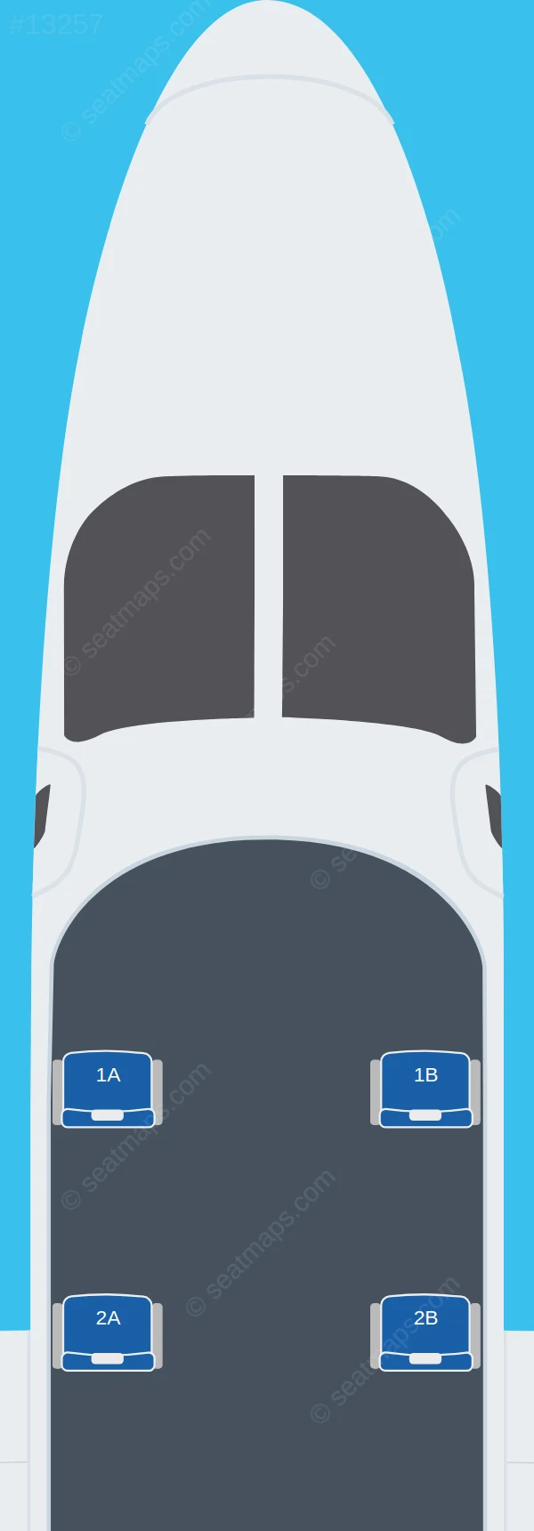 Aerovías DAP Tecnam P2012 SMP seatmap preview