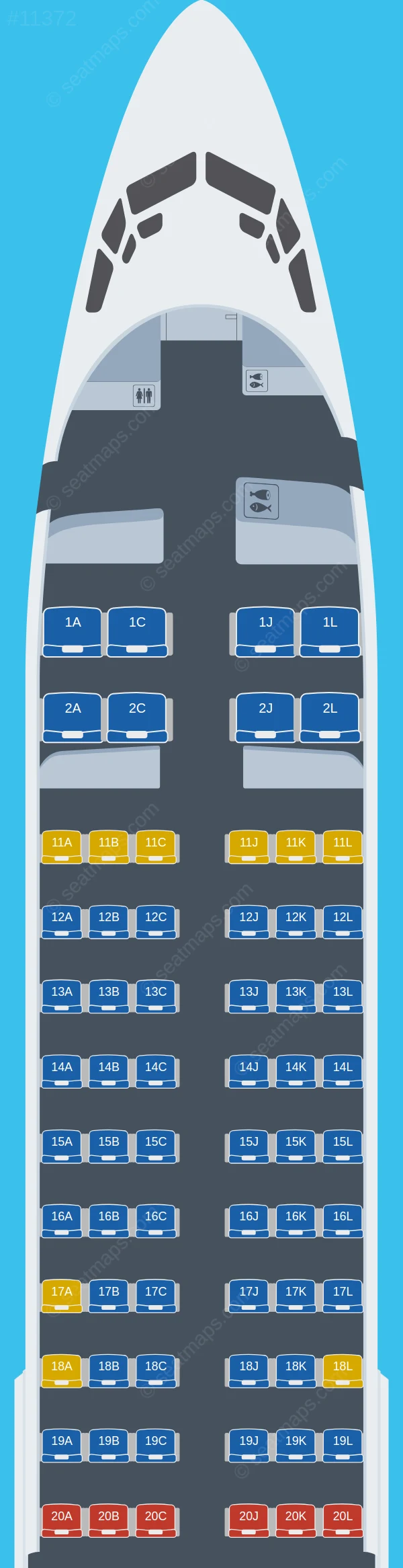 Air China Inner Mongolia Boeing 737-800 V.1 seatmap preview