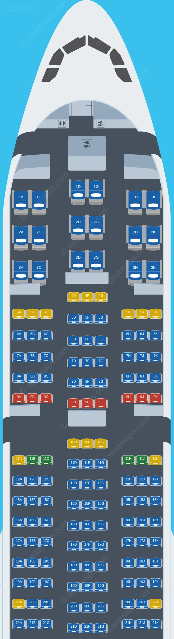 Batik Air Airbus A330-300 V.2 seatmap preview