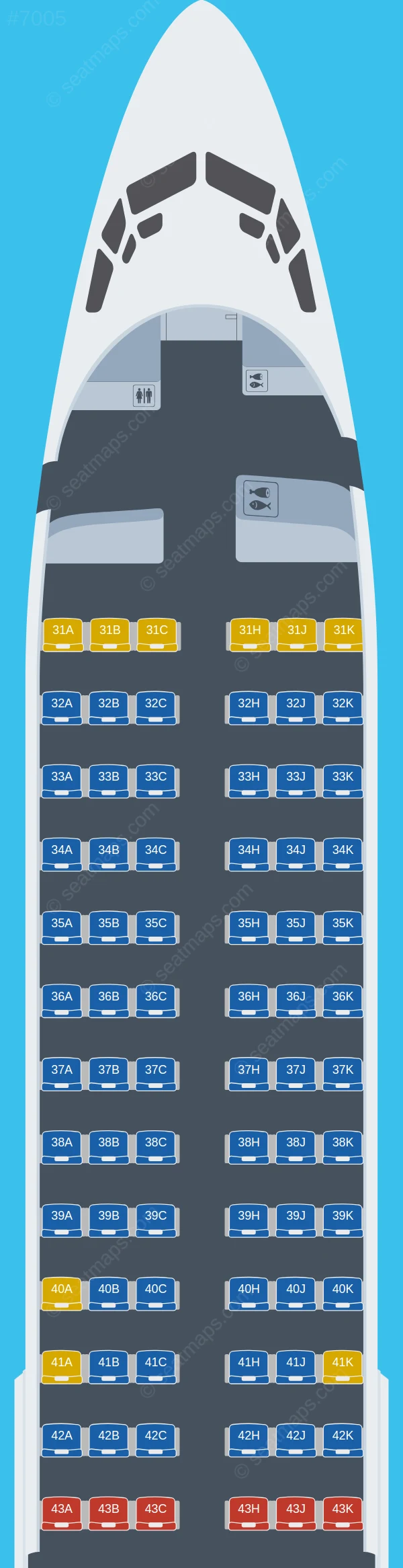 Lucky Air Boeing 737-800 V.2 seatmap preview