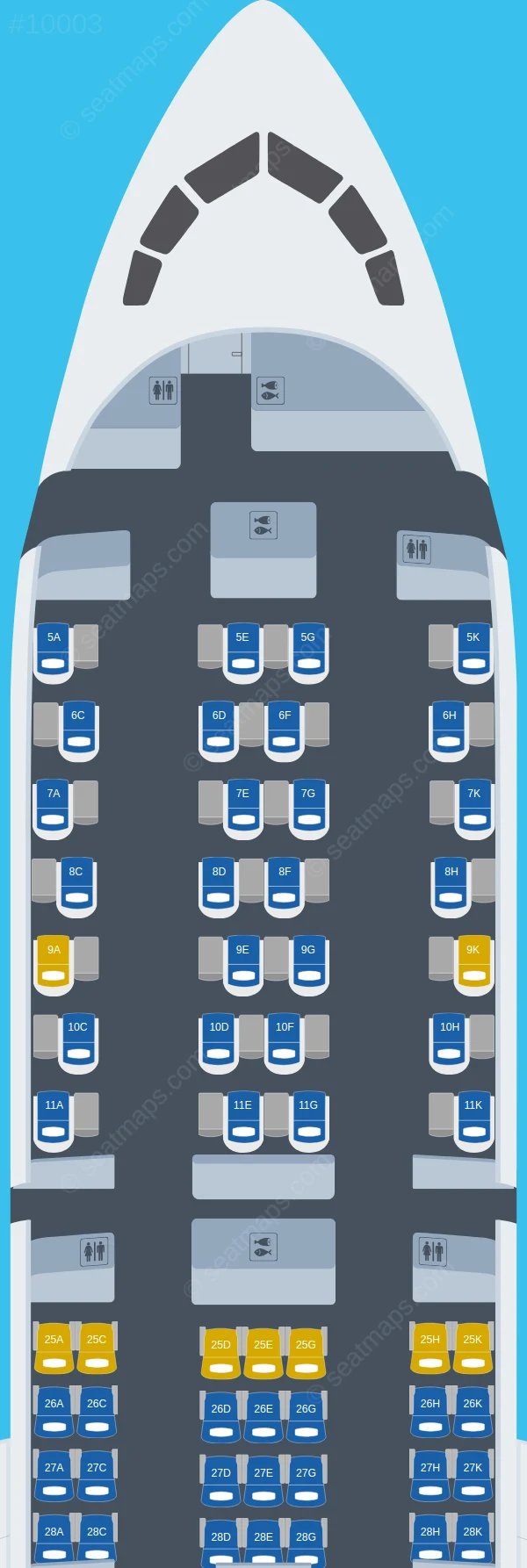 China Southern Boeing 787-9 V.2 seatmap preview