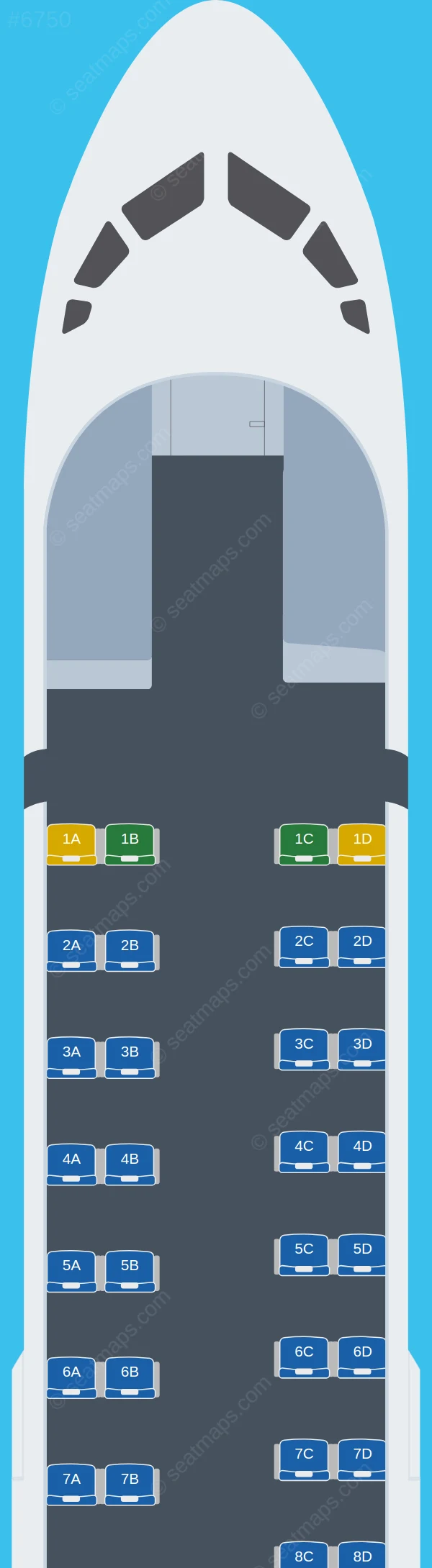 Air Tahiti ATR 72-600 V.1 seatmap preview