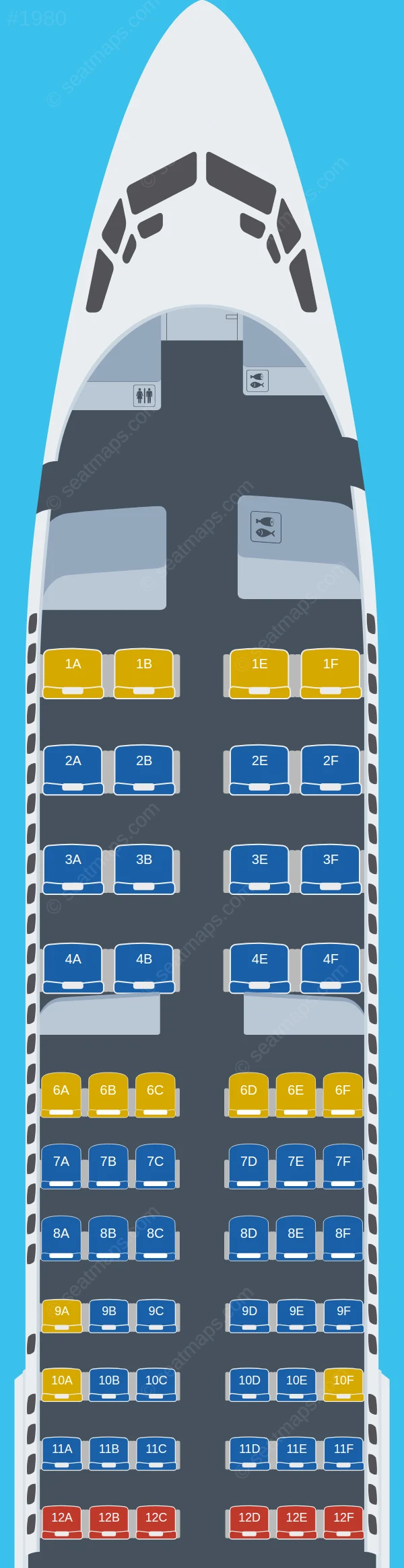 AeroMexico Boeing 737-800 seatmap preview