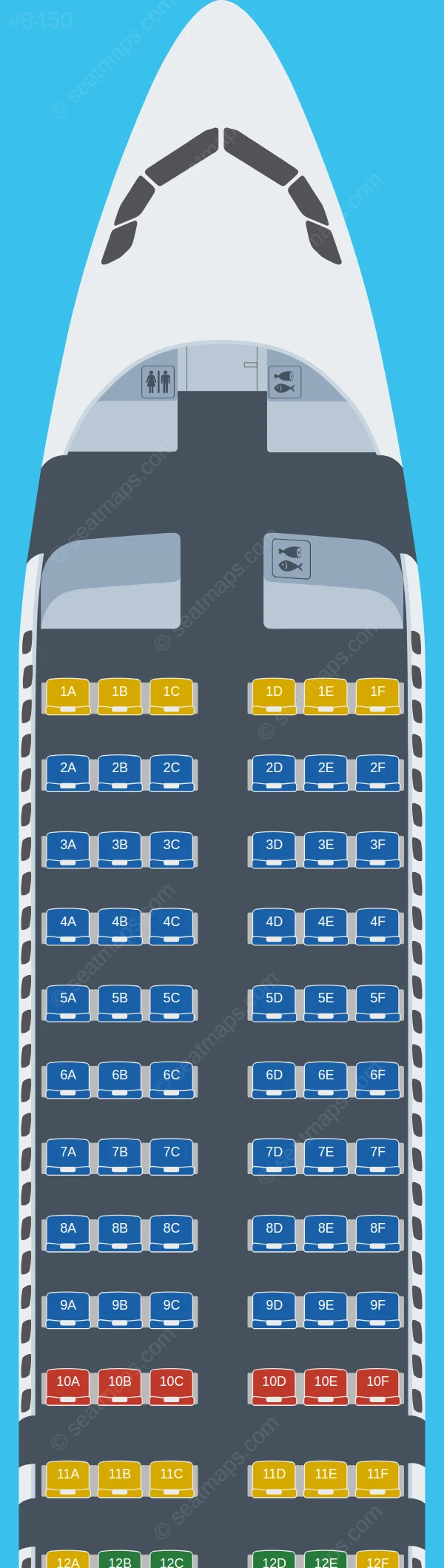British Airways Airbus A320neo seatmap preview