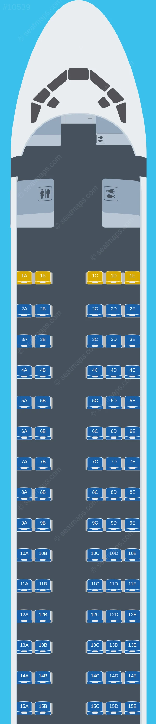 Airfast Indonesia McDonnell Douglas MD-82 seatmap preview
