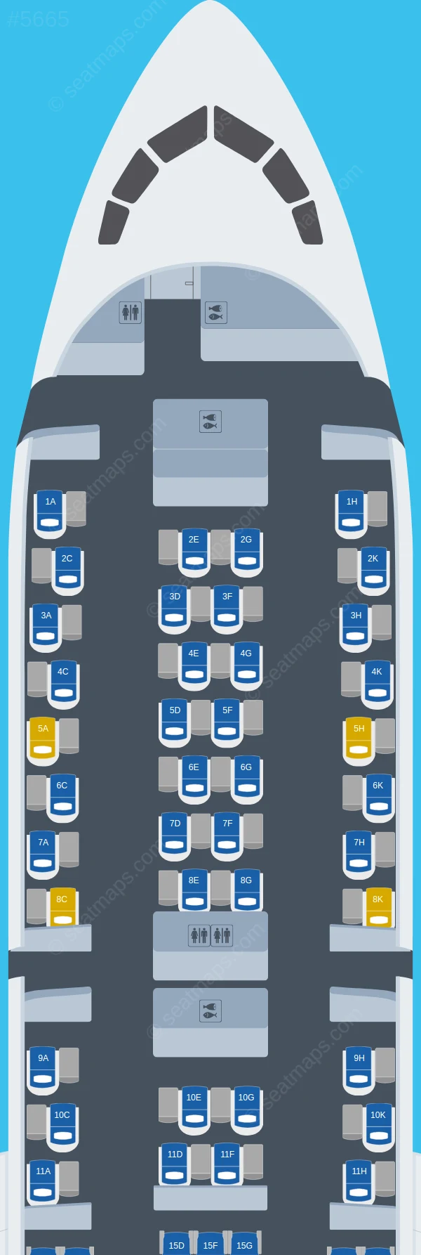 ANA - All Nippon Airways Boeing 787-9 V.1 seatmap preview