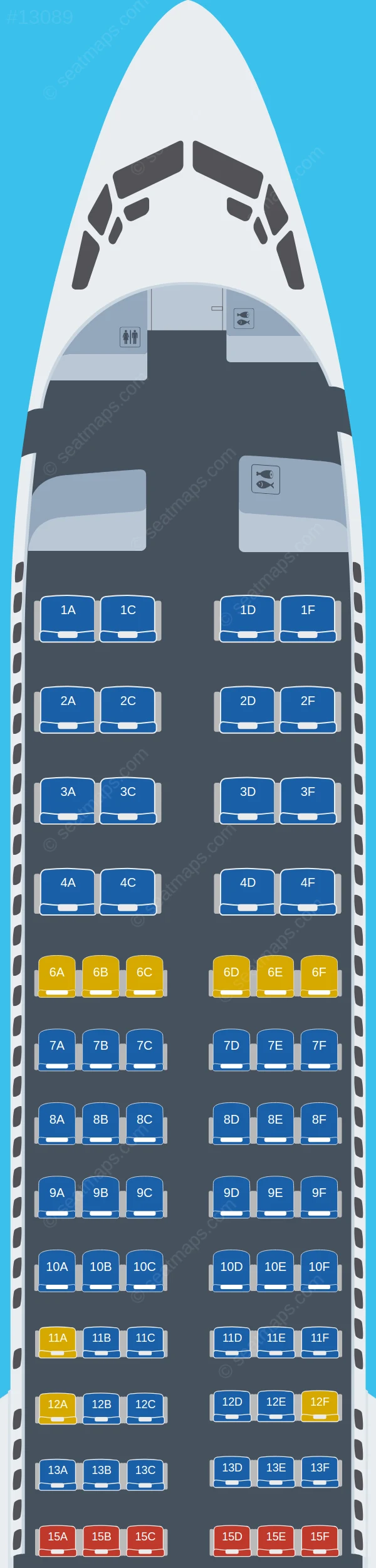 Alaska Airlines Boeing 737 MAX 9 V.2 seatmap preview