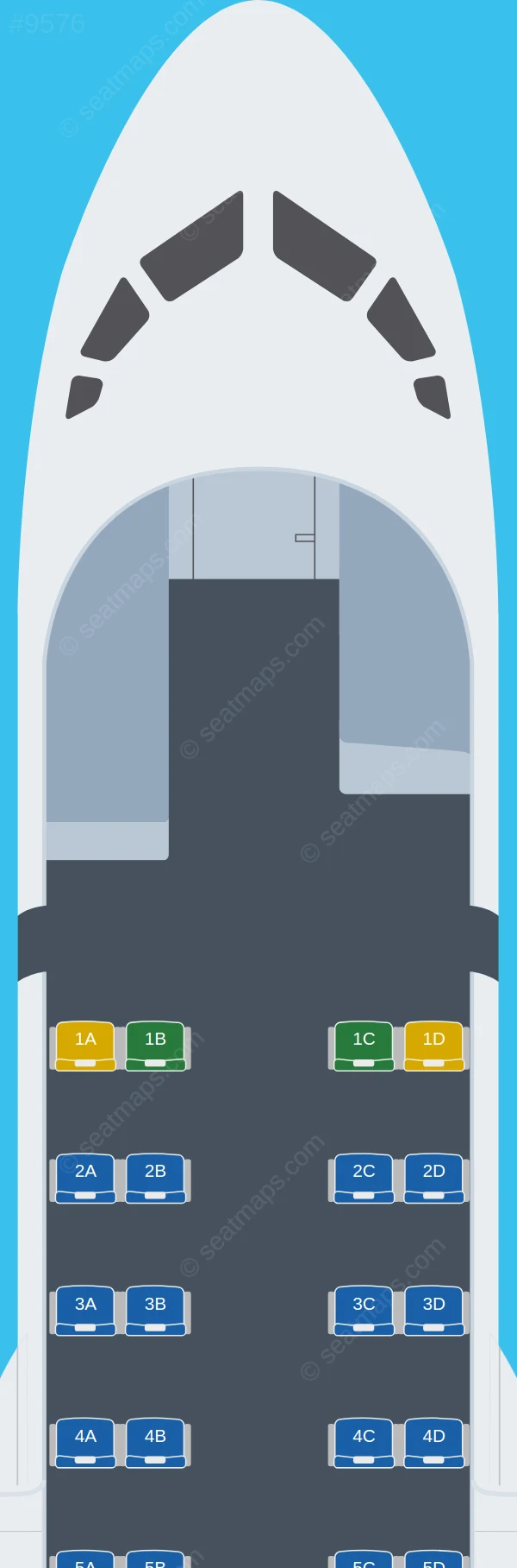 Canadian North ATR 42-500 seatmap preview