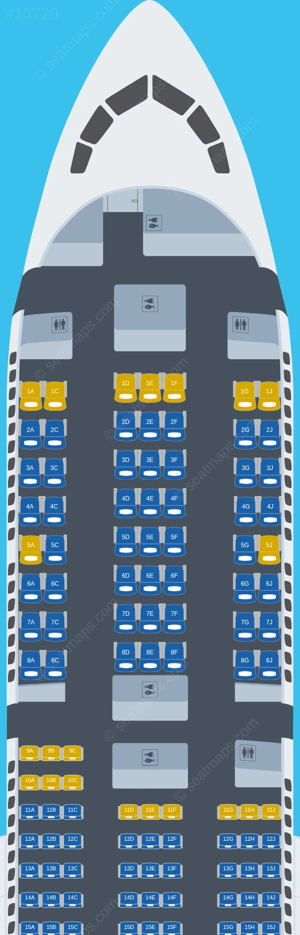 Norse Atlantic Airways Boeing 787-9 seatmap preview