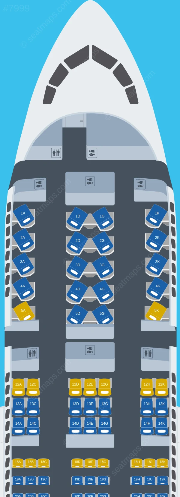 Air Canada Boeing 787-8 seatmap preview