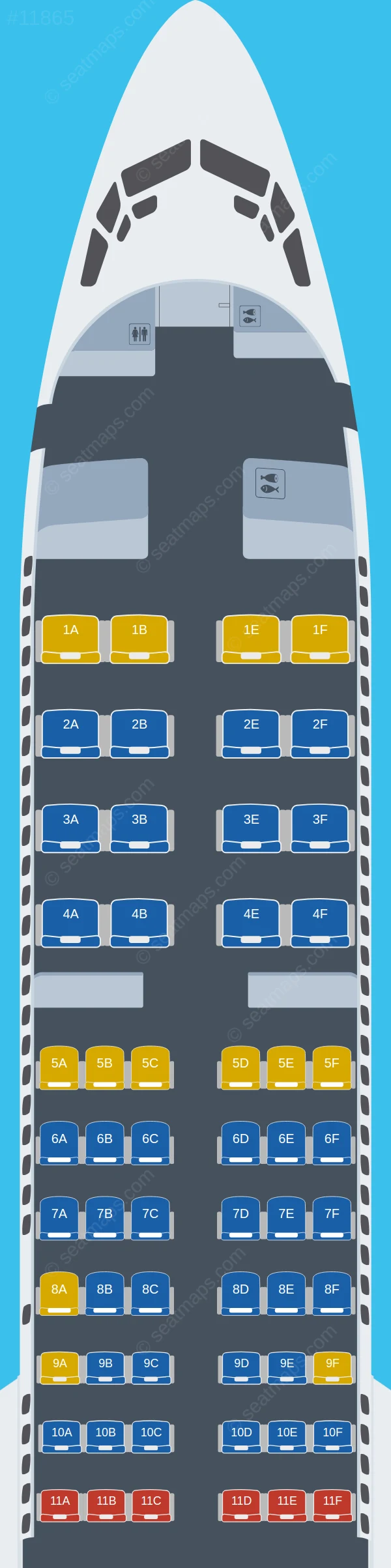 Copa Airlines Boeing 737 MAX 8 seatmap preview