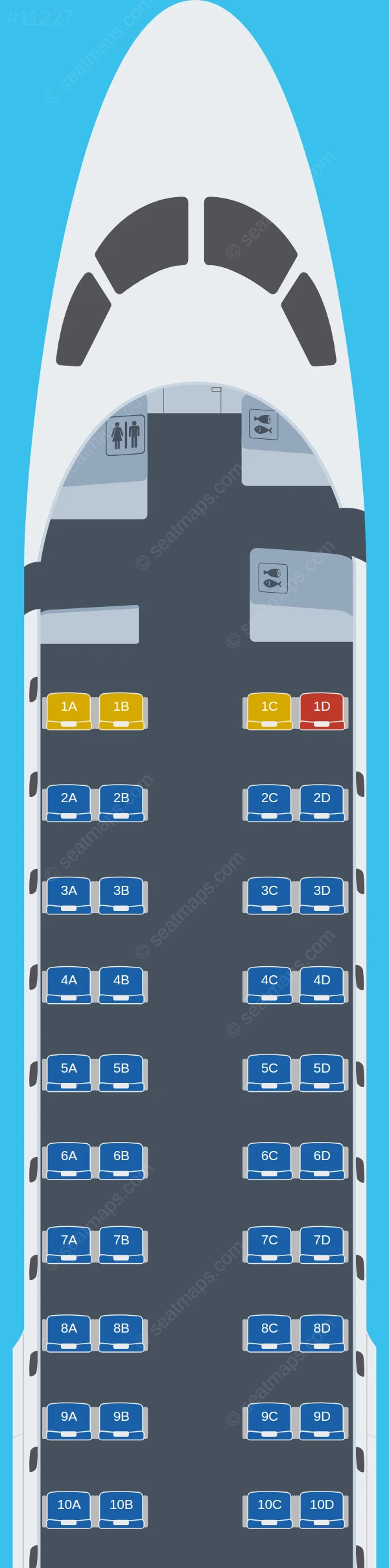 LOT Polish Airlines Embraer E175 V.2 seatmap preview