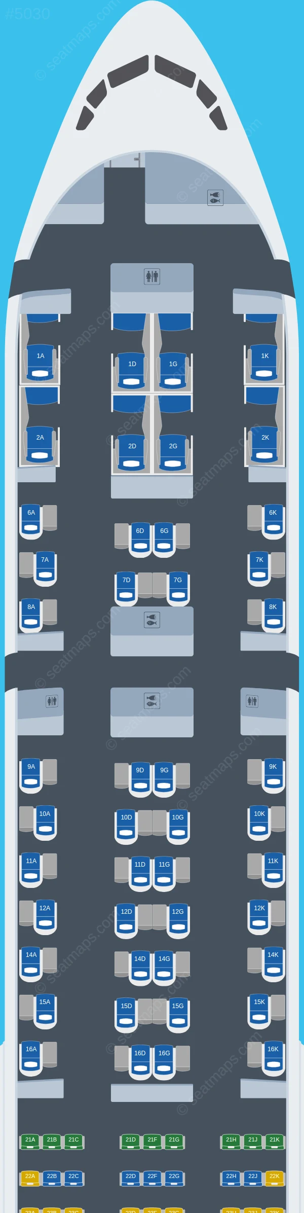 Garuda Indonesia Boeing 777-300ER V.2 seatmap preview