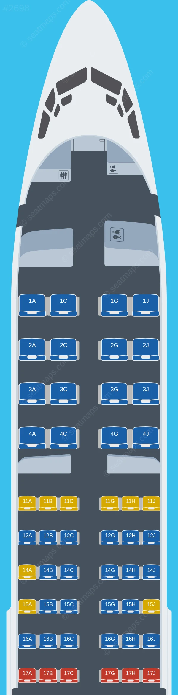 Kenya Airways Boeing 737-800 V.1 seatmap preview