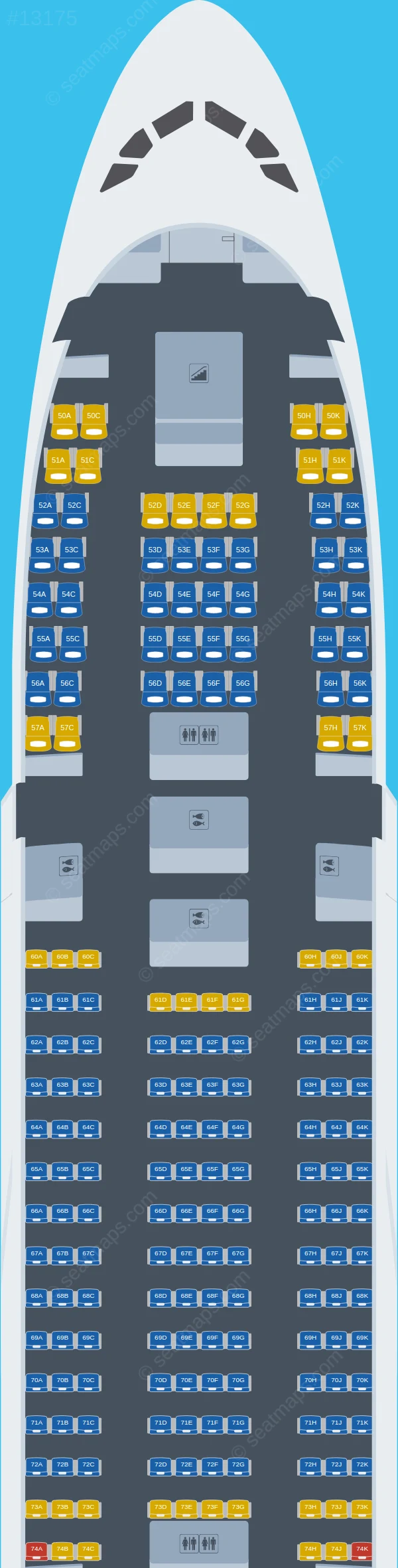 Lufthansa Airbus A380-800 V.2 seatmap preview