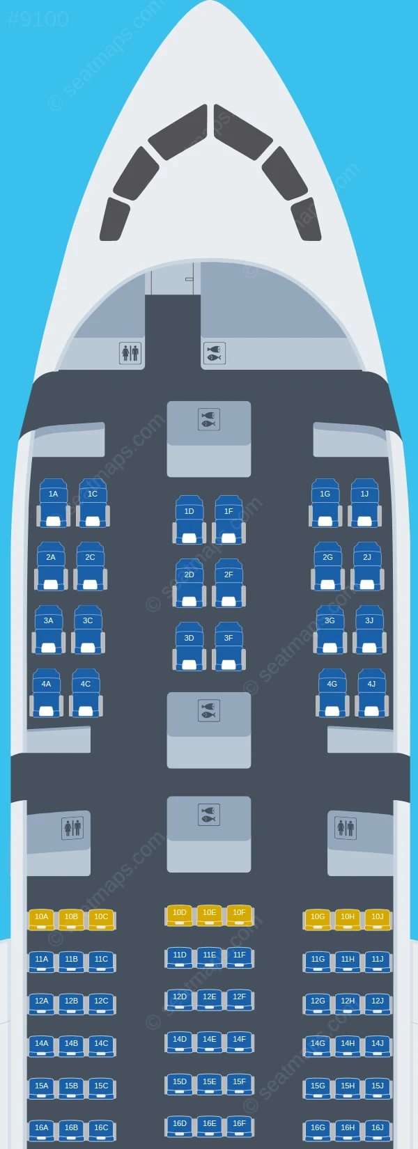 Air Tanzania Boeing 787-8 seatmap preview