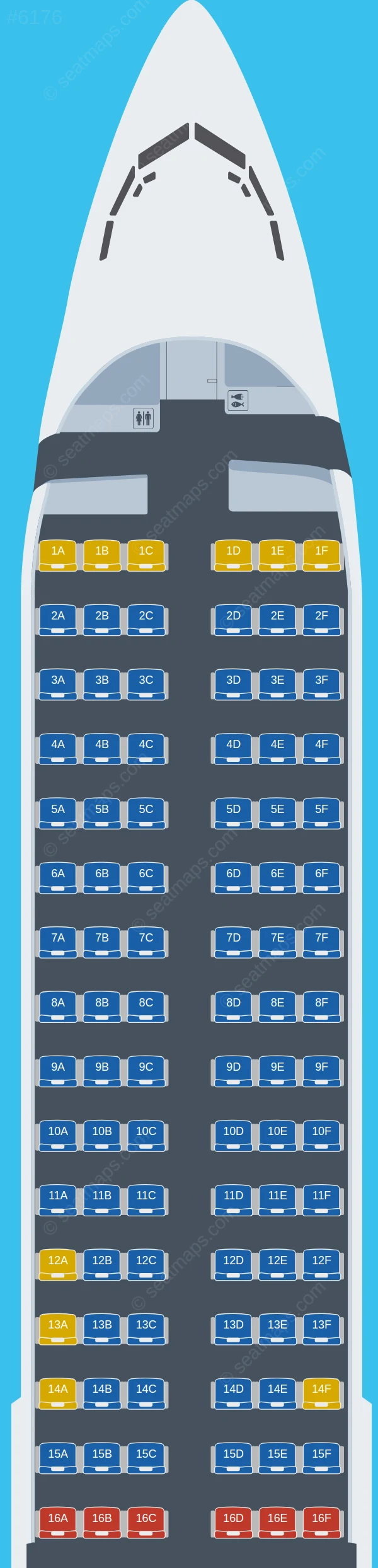 Smartwings Boeing 737-900 ER seatmap preview