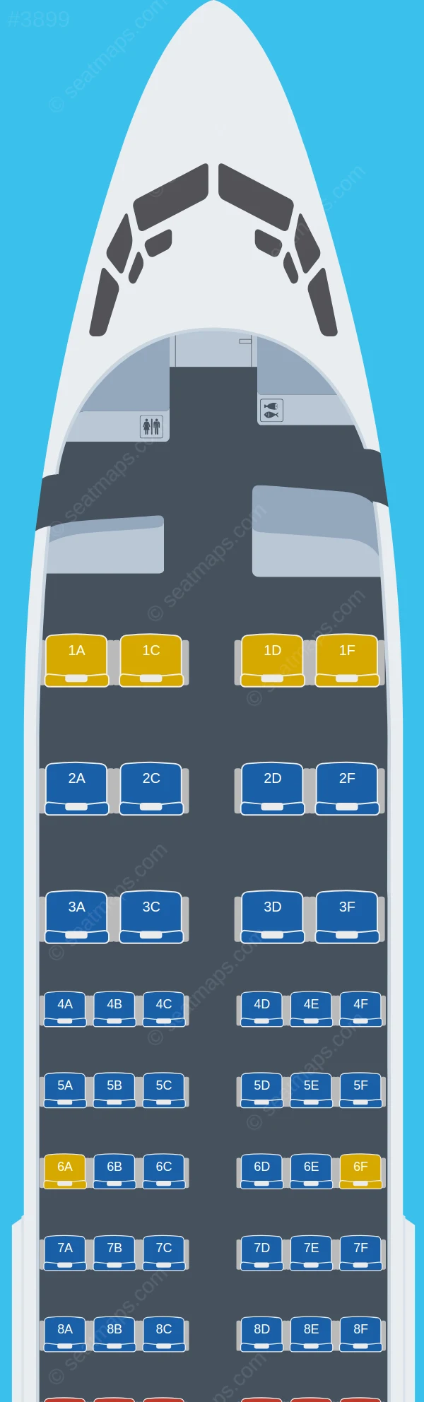 TAAG Angola Boeing 737-700 seatmap preview