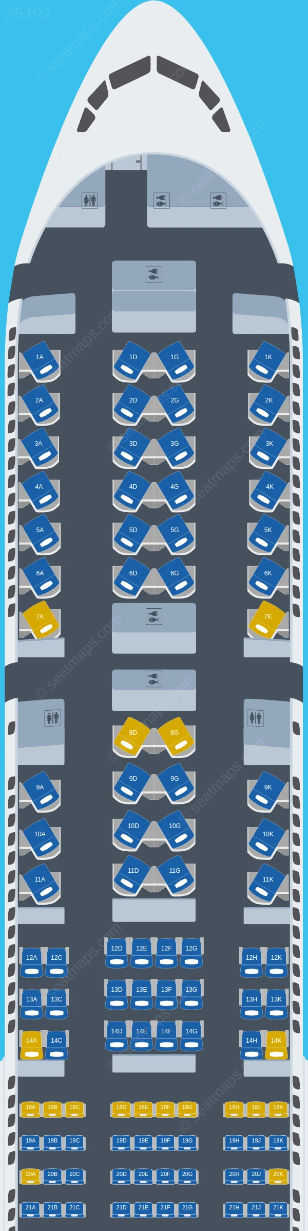 Air Canada Boeing 777-300ER V.1 seatmap preview