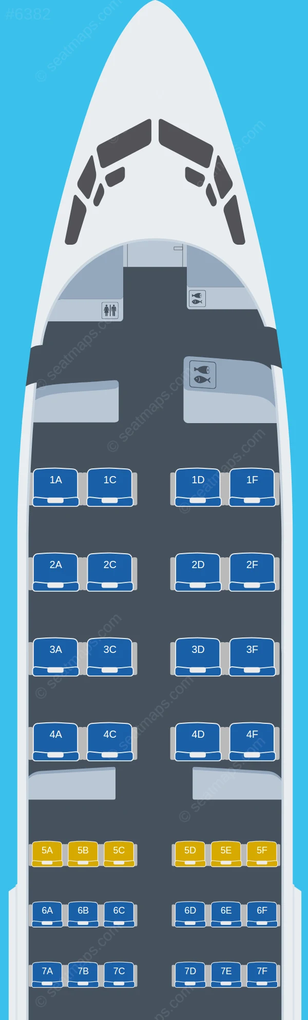 Air Algerie Boeing 737-700 seatmap preview