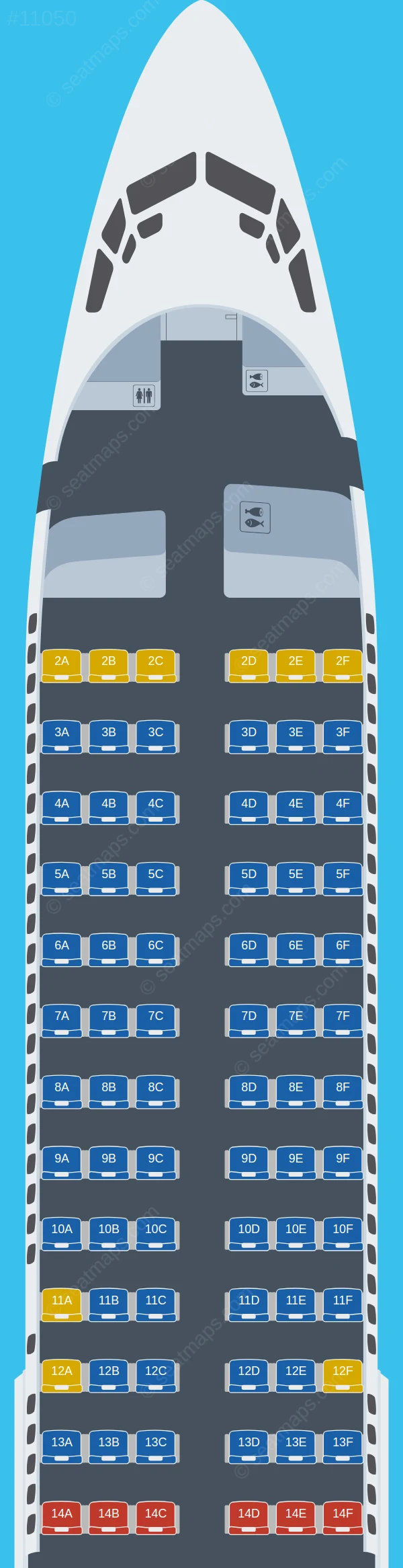Flair Airlines Boeing 737-800 V.1 seatmap preview