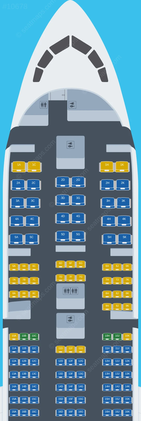 ANA - All Nippon Airways Boeing 787-9 V.3 seatmap preview